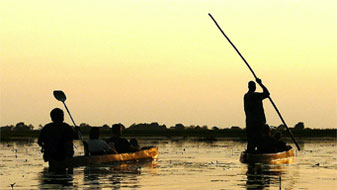 Mokoros in the Okavango Delta