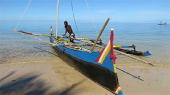 Sailing pirogue, Ifaty/Mangily beach